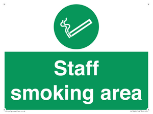 Staff smoking area